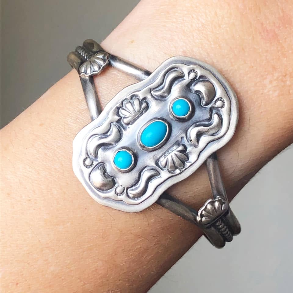 Jeff James Navajo Turquoise Bracelet