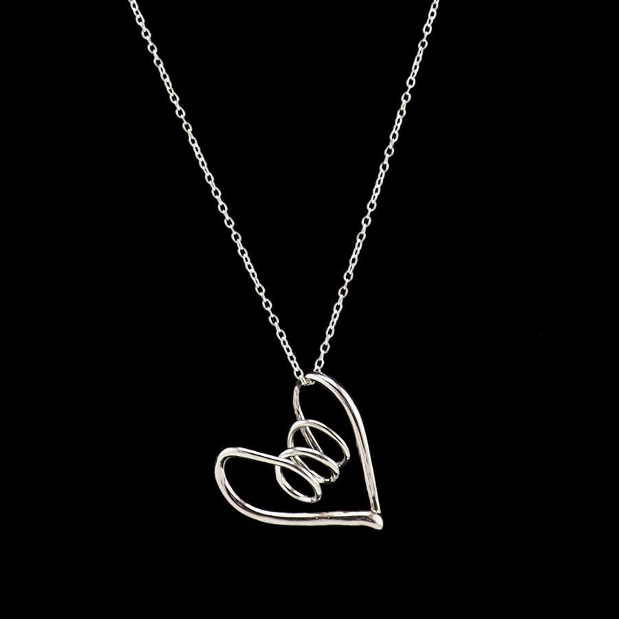 Birks Sterling Silver Heart Pendant on Chain Necklace