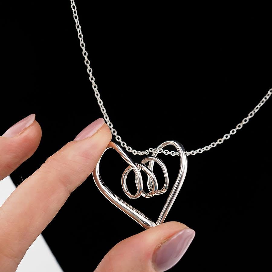 Birks Sterling Silver Heart Pendant on Chain Necklace - Image 2