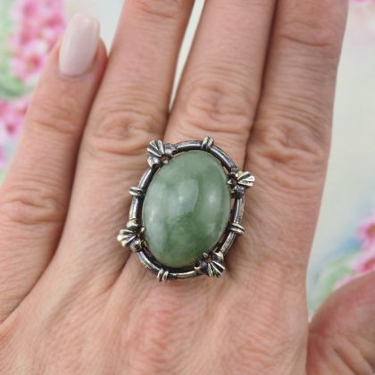 Sterling Silver Gemstone Statement Ring