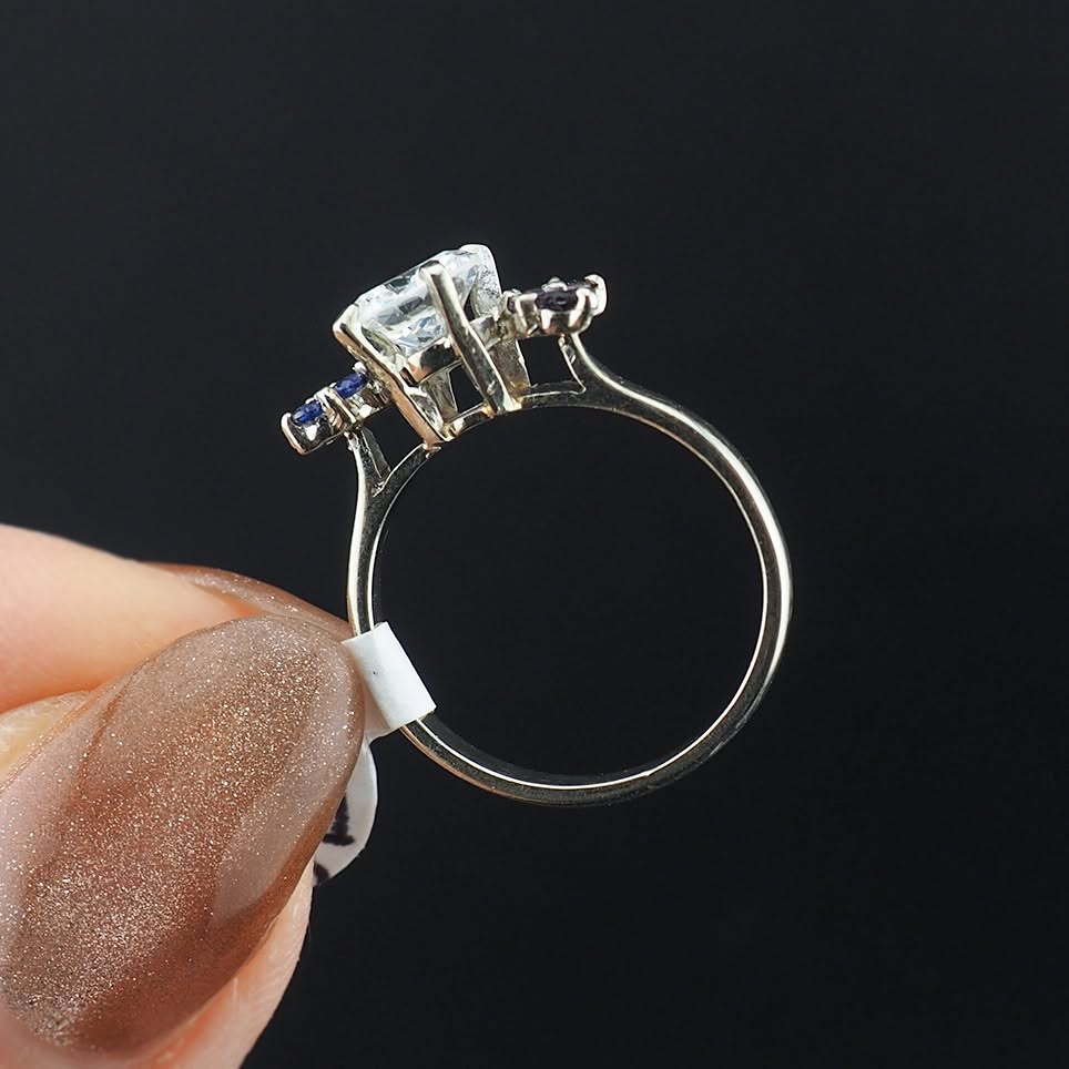 14-18K Gold Tanzanite Ring - Size 5 - Image 3