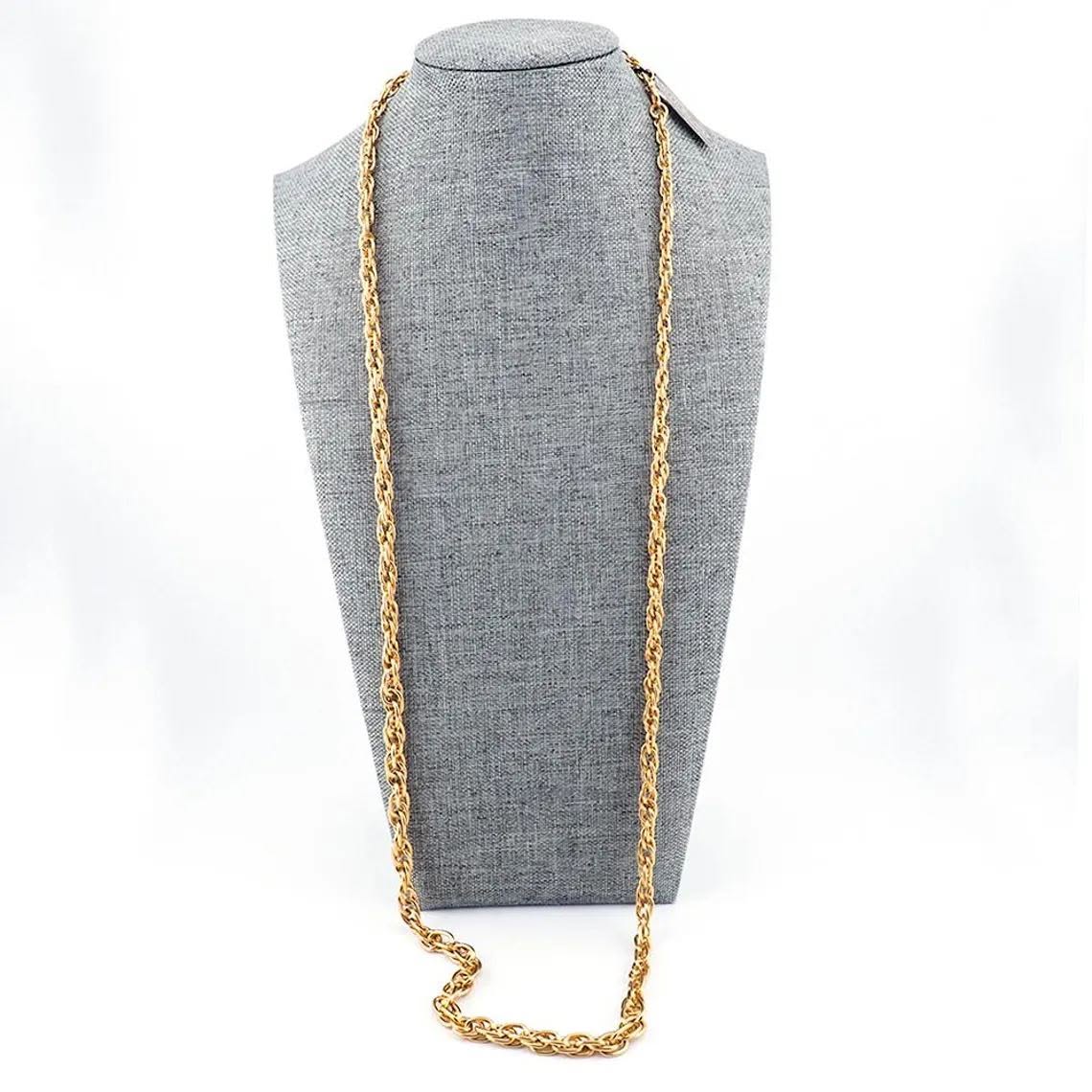 D'Orlan Gold Plated Chain Necklace (New Old Stock) - Image 4