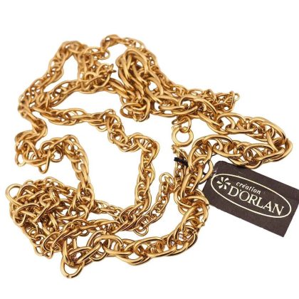 D'Orlan Gold Plated Chain Necklace (New Old Stock)
