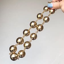 Charles Albert Hammered Lollipop Statement Necklace - Image 4
